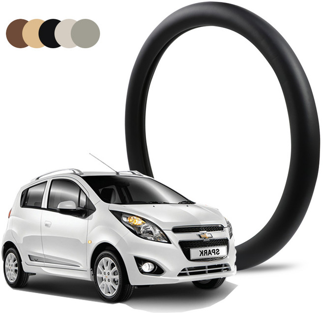 딜온 프리미엄 순정형 깔끔 싱글라인 핸들커버 스파크 전용 국내생산, 모노블랙