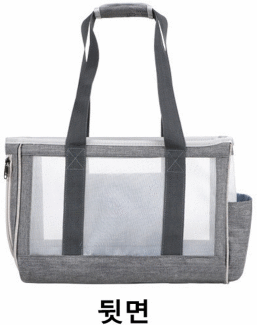 conarteh 강아지이동가방 중형견이동가방 심플리펫백팩 강아지산책가방, L, 그레이, 1개