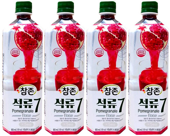 석류원액(참존 835ml), 4개, 835ml
