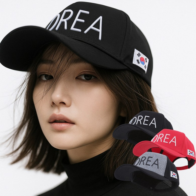 KOREA 태극기 자수 볼캡 남녀공용 국내제작 데일리/G-26440