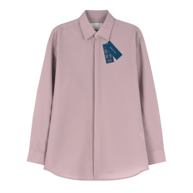 남자 링클프리 히든 베이직 버튼 긴팔 셔츠 ET-SHA-Q009-핑크