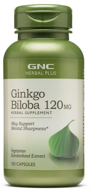 GNC 징코 빌로바 120mg 캡슐, 100정, 1개