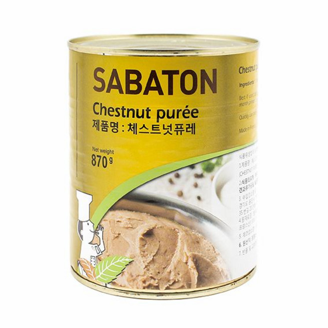 선인 체스트넛퓨레 870g 밤퓨레 무가당퓨레, 1