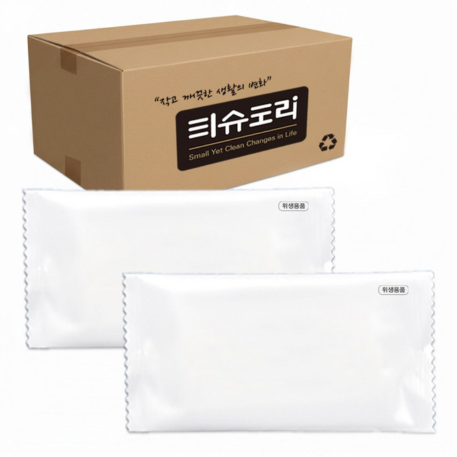 티슈도리 무지 물티슈, 1매입, 1000개