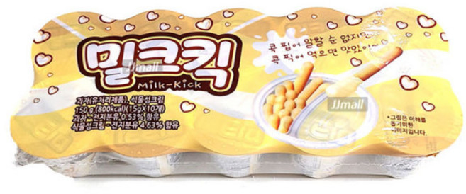 밀크킥 막대과자 밀크스틱, 150g, 1세트