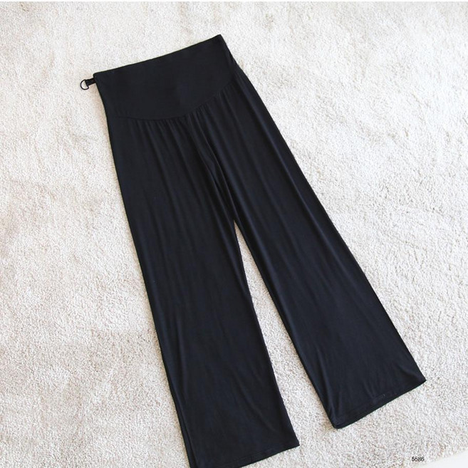 孕婦褲子 莫代爾闊腿褲 春夏季外穿薄款寬鬆孕婦裝