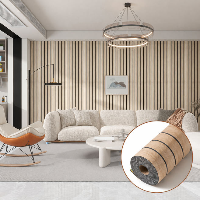 레디보드 인테리어 템바보드 시트지 60cm x 3m, 베이지