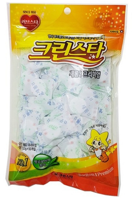 나프타린새롬2프리미엄 종이포장5.2g (좀약.습기제거제.방향제.나프탈린.습기제.냄새제거), 260g, 1개