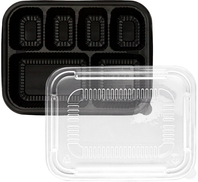 [일용상회]일회용 도시락 용기 BFP 6칸 100세트, 100개, 1세트