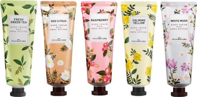 프럼네이처 핸드크림 위드 쉐어버터 50ml [5종 세트] - 쿠팡