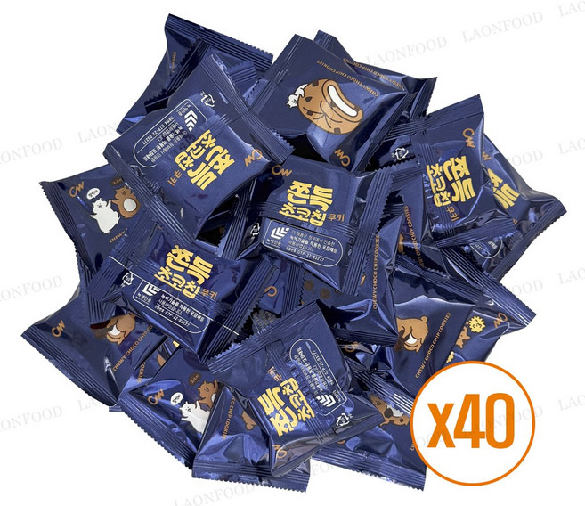 청우 오즈랜드 쫀득초코칩, 20g, 40개