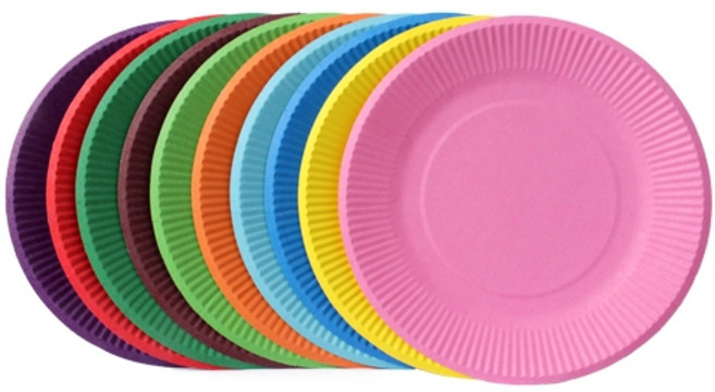 칼라종이접시(혼합) 기타 장식 만들기학습준비물 공예만들기 공예, 상세설명참조