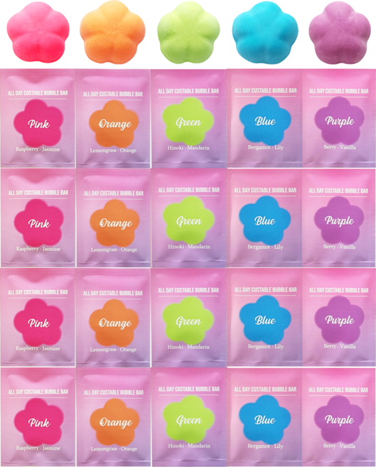 개별포장 10팩 거품 입욕제 올데이 커스터블 버블바 30g 10개, 20개