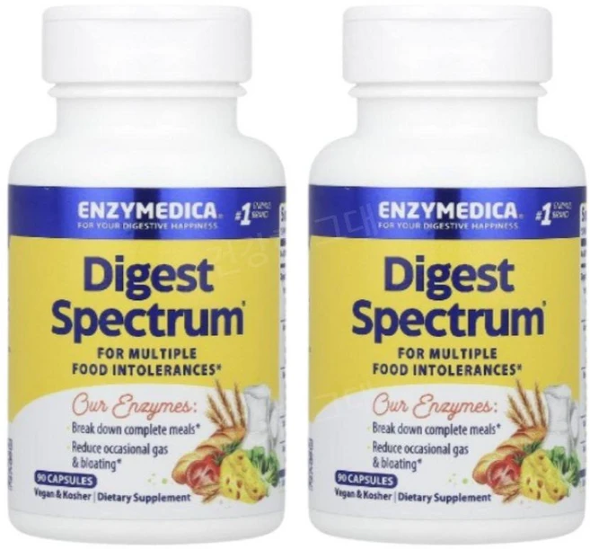 엔자이메디카 다이제스트 스펙트럼, 90정, 2개 - 쿠팡