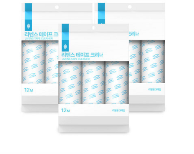리벤스 사선컷팅 돌돌이 테이프크리너 리필 9개, A.테이프크리너 리필 9개