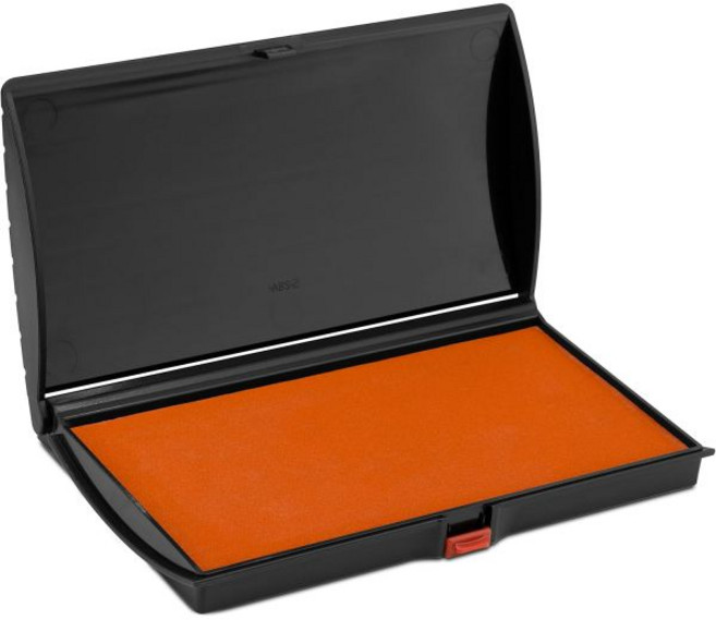 대형 블랙 잉크 스탬프 패드 - 5인치 x 7인치 - 펠트 패드, Orange_3" x 6"