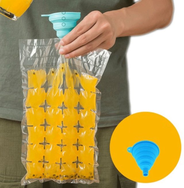 유저핏 얼음 비닐팩 트레이 일회용 캠핑 얼음틀 100p USERFIT-8201, 100개