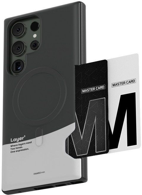 별다섯 Alun Layer 갤럭시 맥세이프 카드 케이스 2장 수납 슬림 범퍼