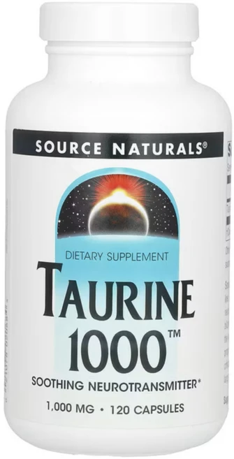 Source Naturals Taurine 소스 내추럴스 타우린 1000mg 120캡슐, 120정, 1개 - 쿠팡