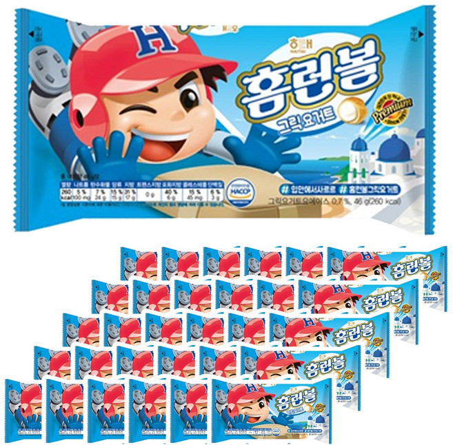 홈런볼 그릭요거트 과자, 46g, 1개