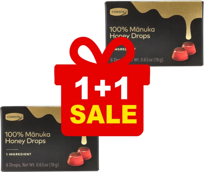 [1+1] 콤비타 100% 마누카 꿀 드롭 6개입 18g / 해외직구 뉴질랜드정품, 2개 - 쿠팡