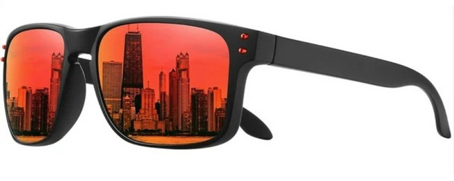 남녀공용 편광 사각 선글라스 UV 차단 색안경 패션