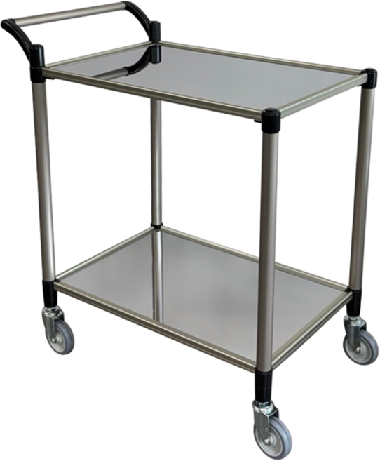 유런 2단 서빙카트 식당카트 운반카트 스텐, 1개