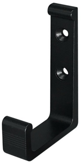 인라이프 다용도 의류 소품 신형고리, 1개, 블랙 - 대