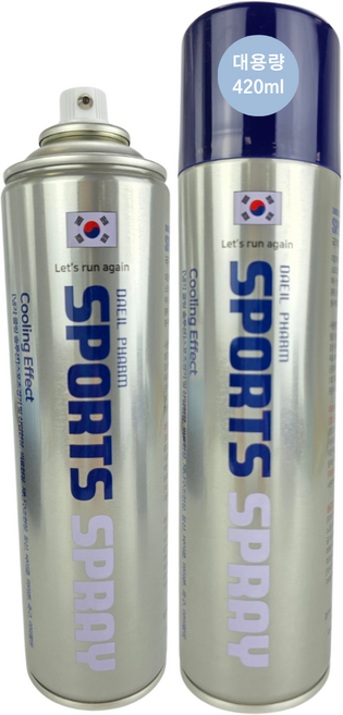 대일제약 스포츠 스프레이(냉각) 대용량 420ml, 2개, 1개입