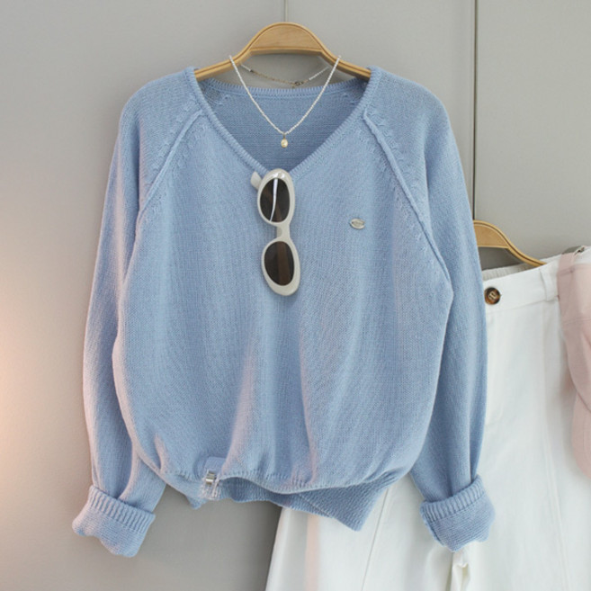 달콩 여성 디바팬던트브이넥니트 봄신상