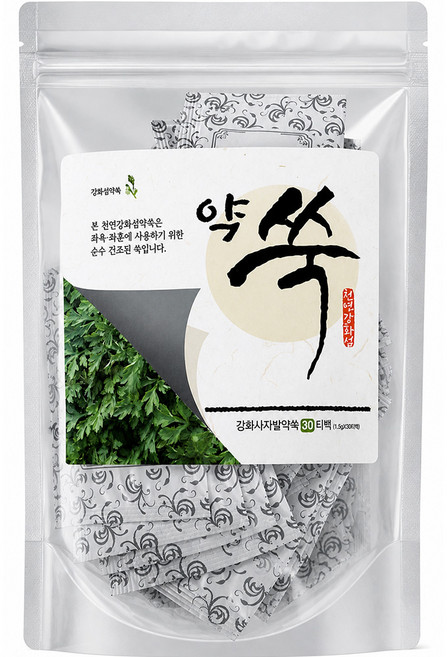 주센 강화사자발 좌욕 좌훈 반신욕 약쑥티백 1.5gX30, 1개
