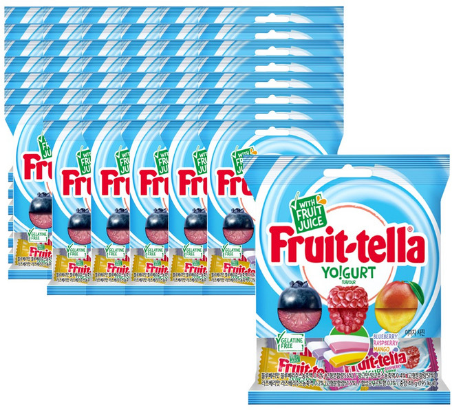 후르트텔라 츄잉캔디 요구르트향, 48g, 48개