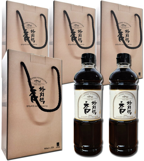 참참치액 선물세트 (900mlx2) 4세트 추석 설 명절 셋트 감사 답례품, 900ml