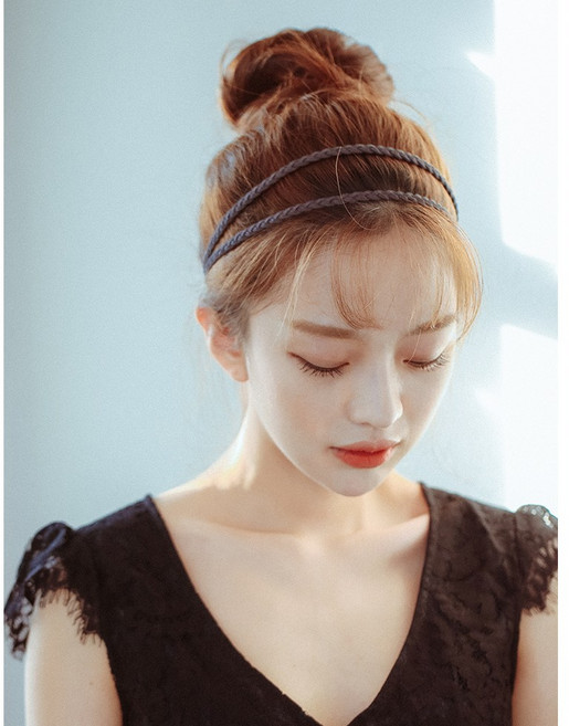 핑크에이지 업스타일 가발 만두머리 큰 사이즈, 1개, [CB1#초코브라운]