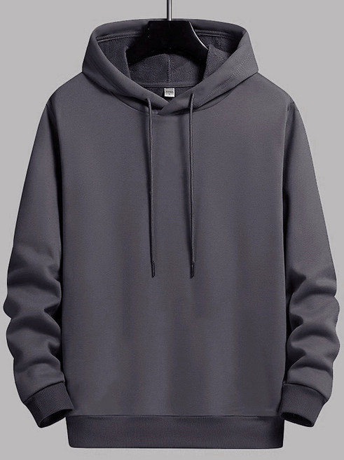 女裝連帽T恤 寬鬆韓版學生款 薄絨中長款長袖上衣 休閒外套 素色帽T