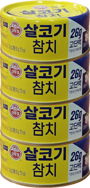 오뚜기 참치 살코기 통조림, 135g, 4개