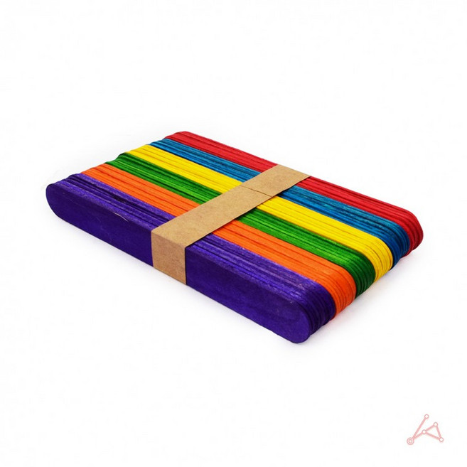 [췸이네]칼라하드바(대)(15x2cm) 만들기체험 나무공예재료 하드막대기 아이스크림막대기 어린이집만들기, 1개, 상세페이지 참조