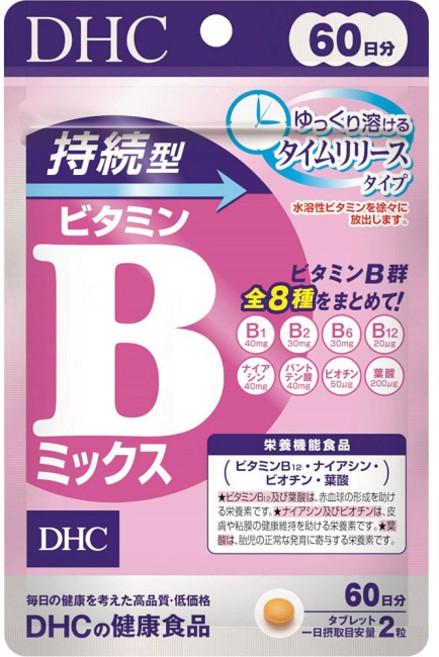 DHC지속형 비타민B믹스 120정(60일분), 1개, 60회분