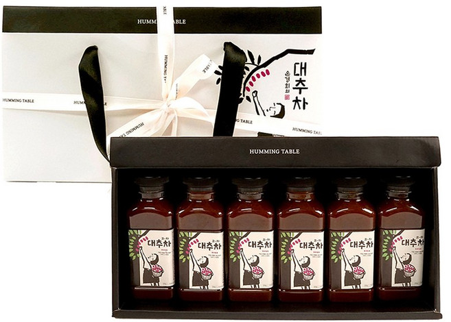 대추밭 둘째딸이만든 걸쭉한 수제 대추차 전통차 허밍테이블 코자대추차 경산대추, 6개입, 1세트, 200g