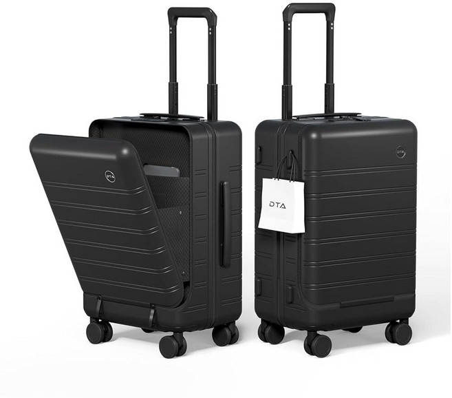 DTA Nova Top Opening PC 하드 쉘 슈트케이스 TSA 잠금 장치가 있는 50.8cm(20인치) 국제 기내용 수하물 360개의 무소음 스피너 휠 경량 - 비즈니스