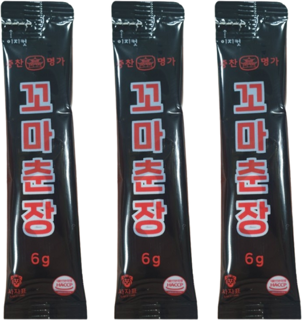 중찬명가 사자표 일회용 춘장, 6g, 40개