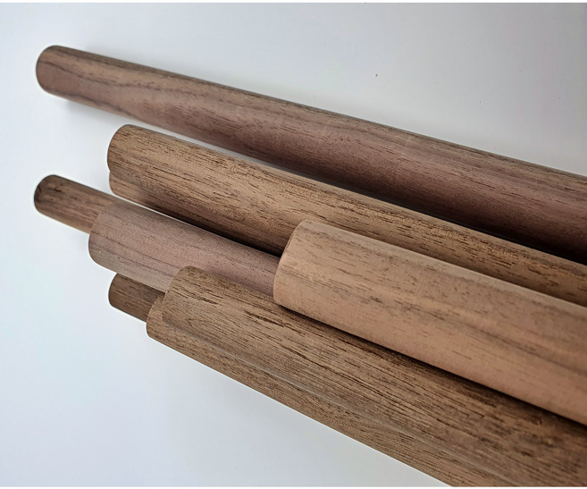 월넛 목봉 무료재단 나무봉, 25mm, 300mm, 1개