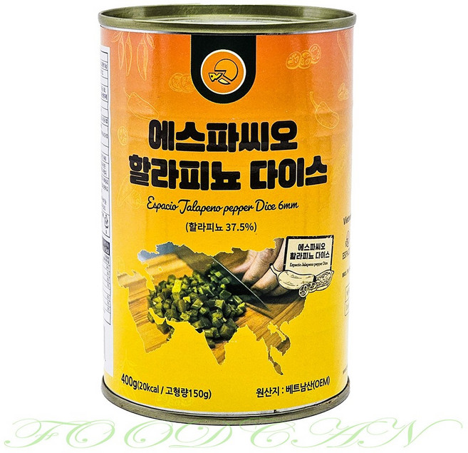 에스파씨오 할라피뇨 다이스 400g, 1개
