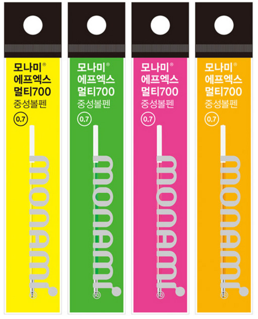모나미 플립3 형광 리필심 0.7mm 형광핑크, 30개