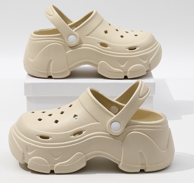 아르테리에 여자 8cm 통굽 샌들 슬리퍼 키높이 여름슈즈