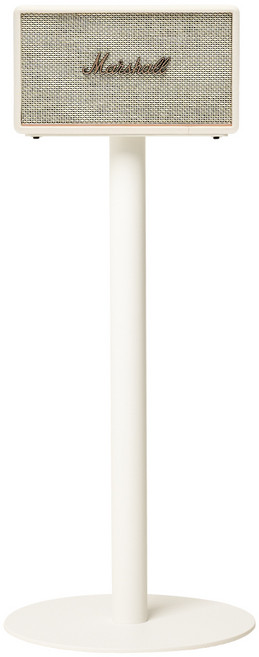 마블홀릭 마샬 스피커 스탠드 3 2 1 거치대 받침대 고급 원형, 크림 + 3m 케이블 크림, 액톤