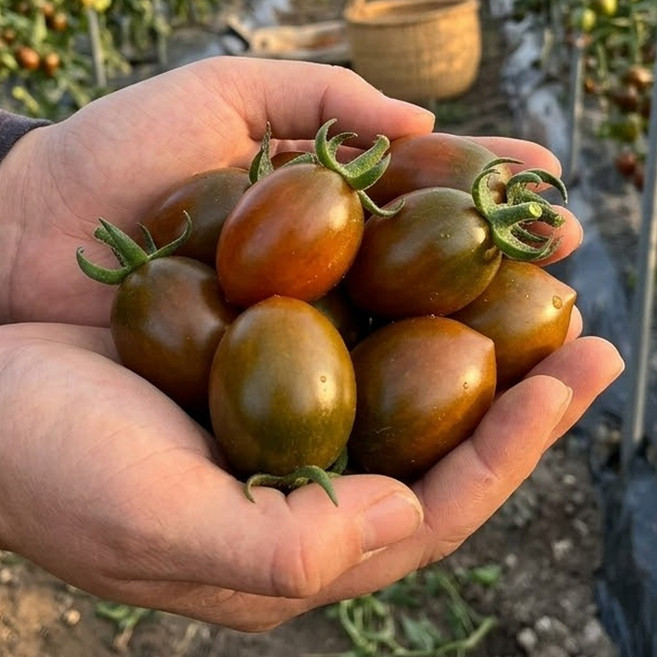 [백화점납품] 흑대추 방울토마토 고품위 고당도 방울토마토, 1박스, 1.5kg