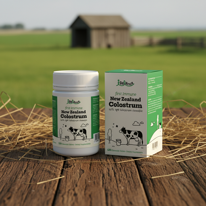 아이밸런스 뉴질랜드 IgG 초유 단백질 이뮨 플러스 면역글로불린, 3개, 120정