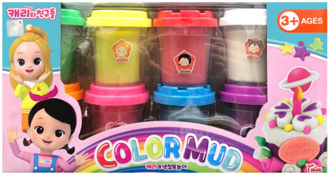 씽크-캐리 8색 점토놀이 COLOR MUD