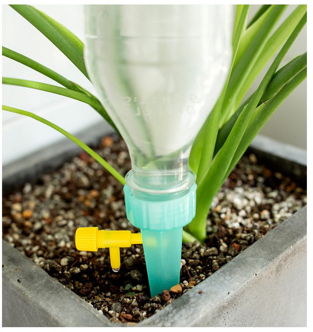 3p/6p/9p구성 화분 급수 캡3p 원예 화초 식물 물주기 자동 조절 장치, 2세트